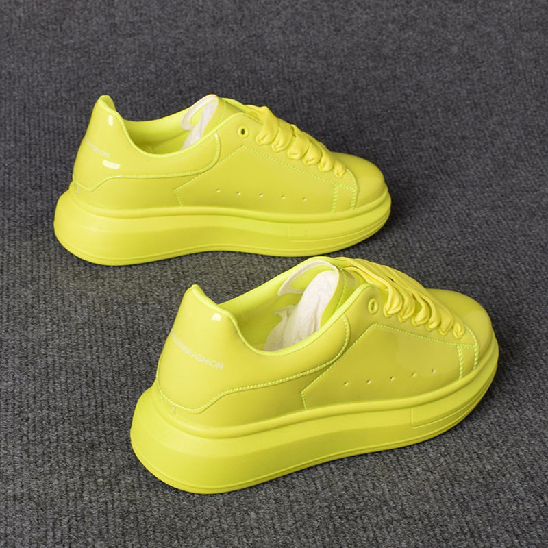Men'S Shoes Casual Sneakers - 2025 Lacquered White Casual Shoes for