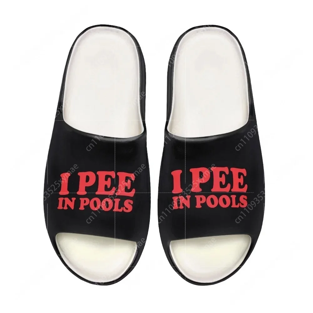 Men Shoes Office - I Pee in Pools Soft Sole