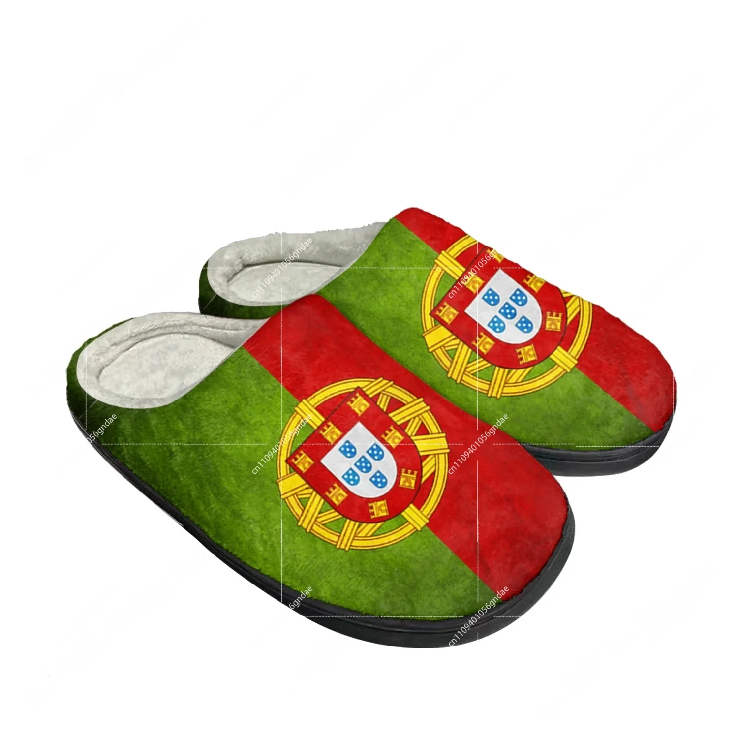 Men Shoes Everyday - Portugal Flag Home Cotton Custom Slippers