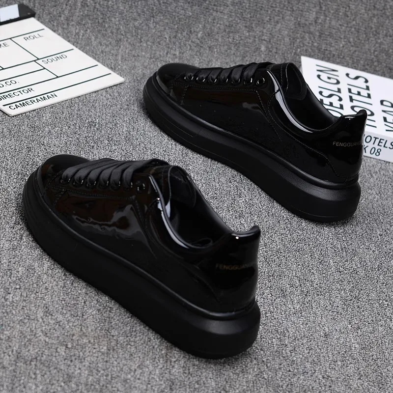 2025 Lacquered White Casual Sh - огляд і ціна Men'S Shoes Casual Sneakers