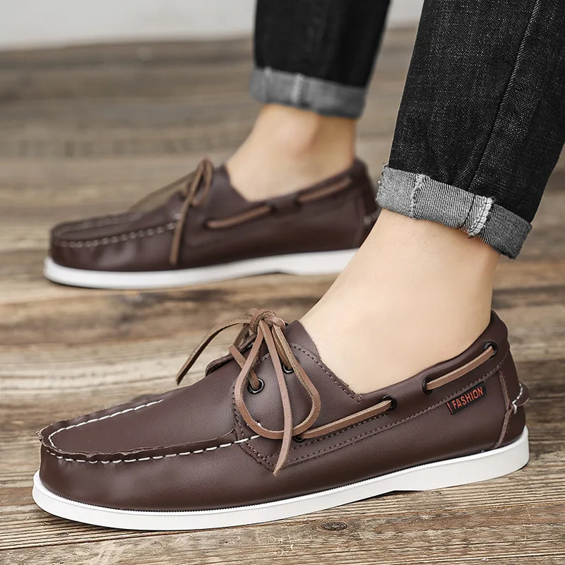 Genuine Leather Loafers Luxury - огляд і ціна Boat Shoe Leather