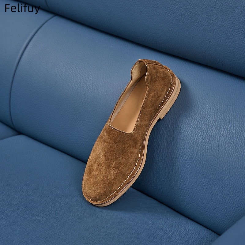 Cow Suede Man Loafers Luxury G - огляд і ціна Boat Shoe Leather