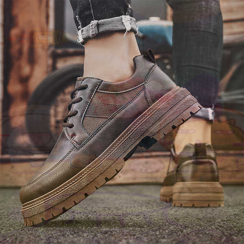 Dark Natural Leather Fashion T - огляд і ціна Men Shoes On Clearance