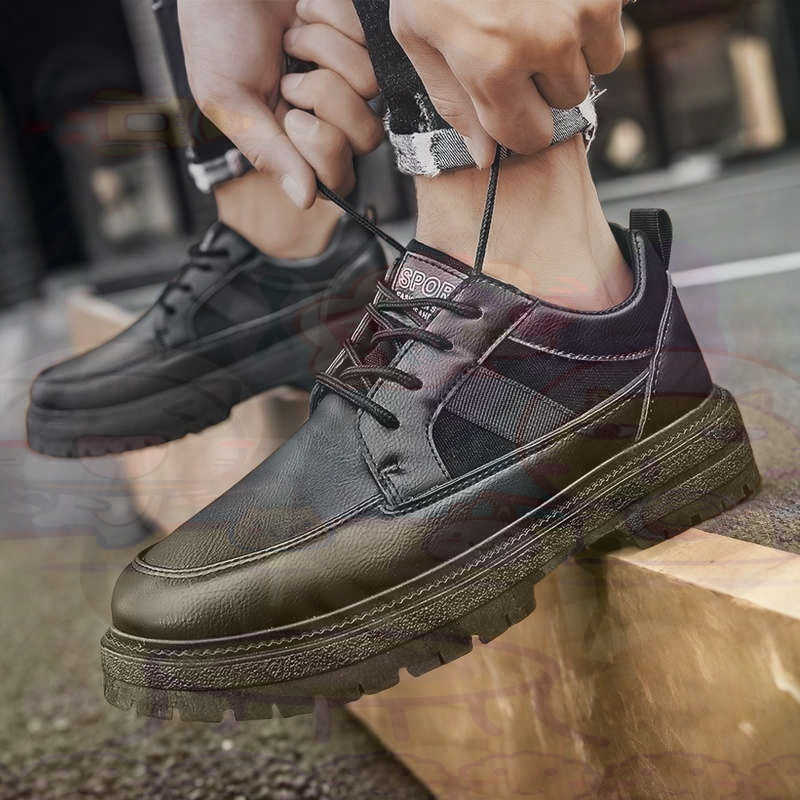 Dark Natural Leather Fashion T - огляд і ціна Men Shoes On Clearance