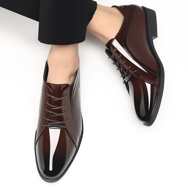 Bright Upper Black Social Shoe - огляд і ціна Men Shoes On Clearance