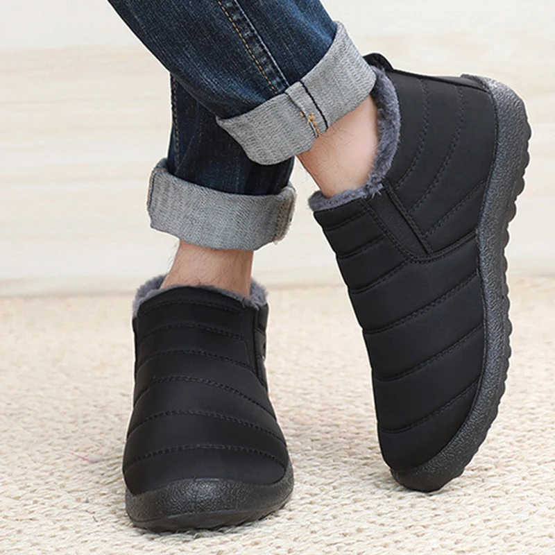 Fashion Men's Snow Boots Ankle - огляд і ціна Men Shoes Office