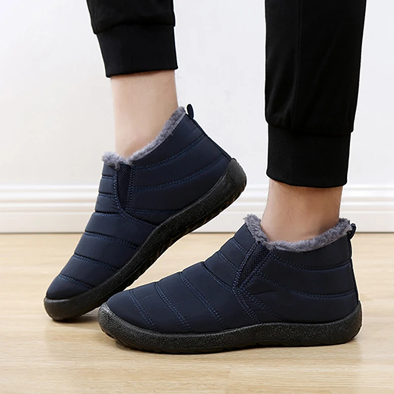 Fashion Men's Snow Boots Ankle - огляд і ціна Men Shoes Office
