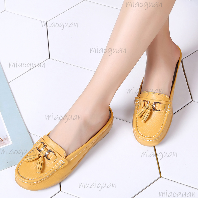 Leather Tassel Mule Loafers fo - огляд і ціна Boat Shoe Leather