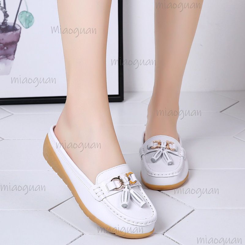 Leather Tassel Mule Loafers fo - огляд і ціна Boat Shoe Leather