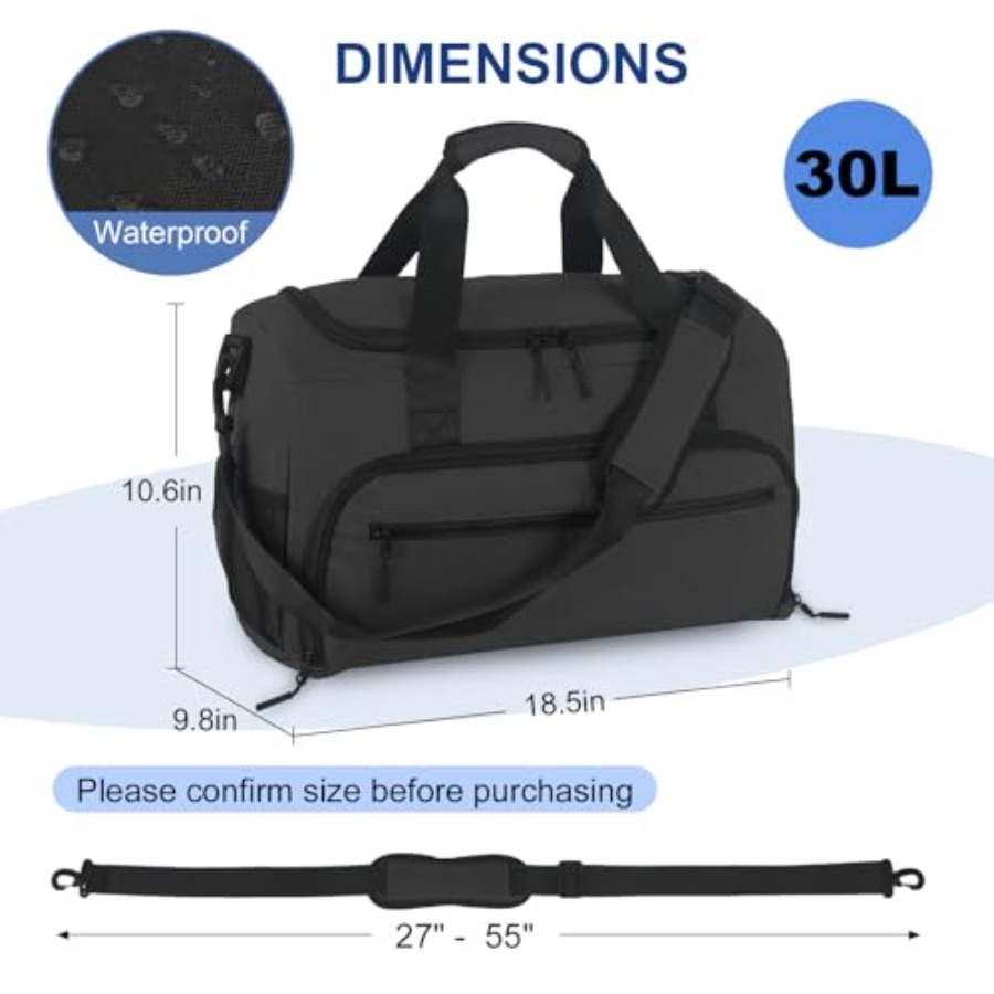 Gym Bag for Men Women, Sports  - огляд і ціна Men'S Shoes For Gym