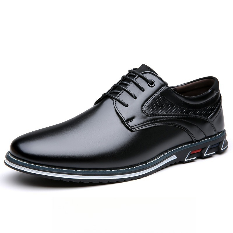 New Men's PU Leather Derby Sho - огляд і ціна Boat Shoe Leather