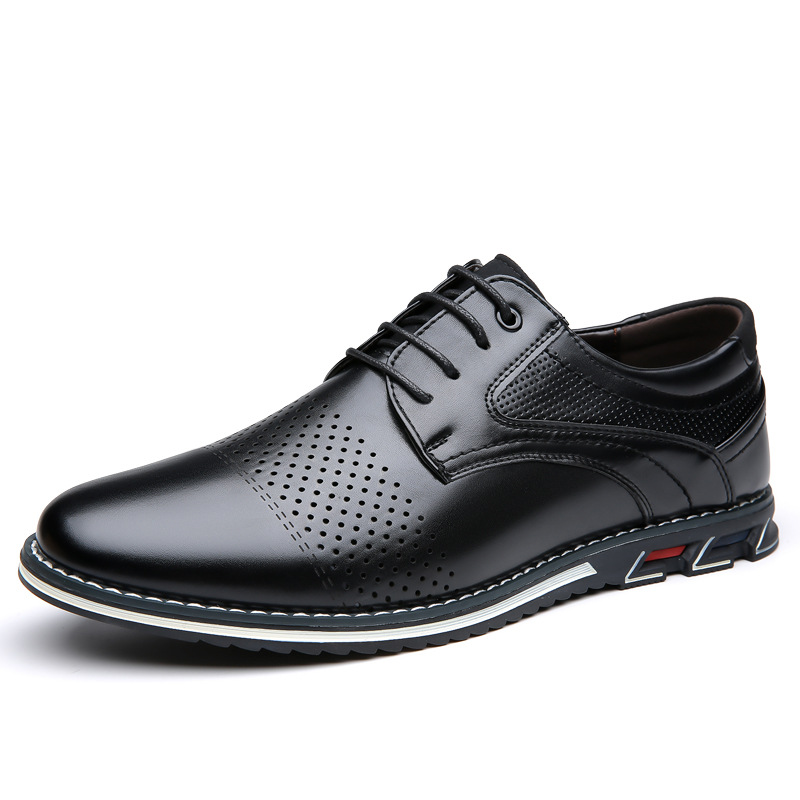 New Men's PU Leather Derby Sho - огляд і ціна Boat Shoe Leather